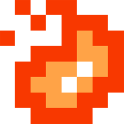 Fireball clipart pixelated. Pixel icon png image