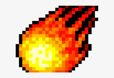 Pixel png dlpng com. Fireball clipart pixelated