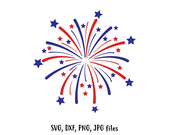 firecracker clipart star usa