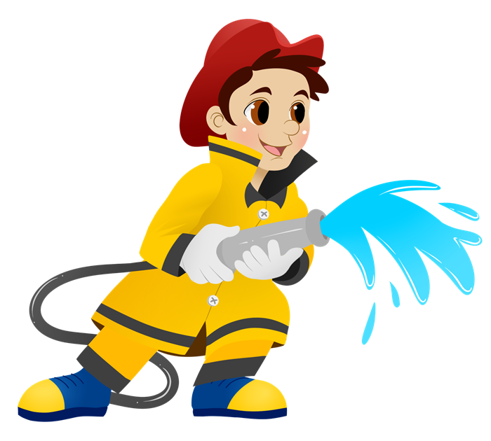 firefighter clipart attached