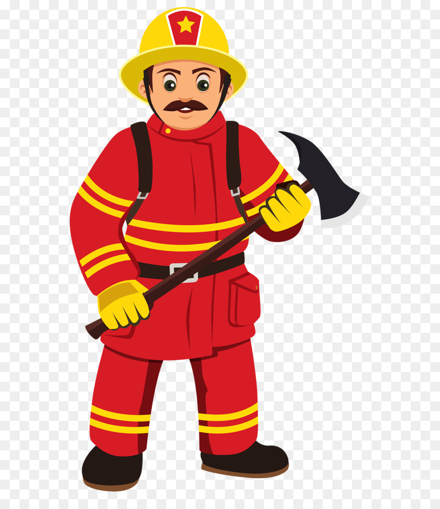fireman clipart cartoon