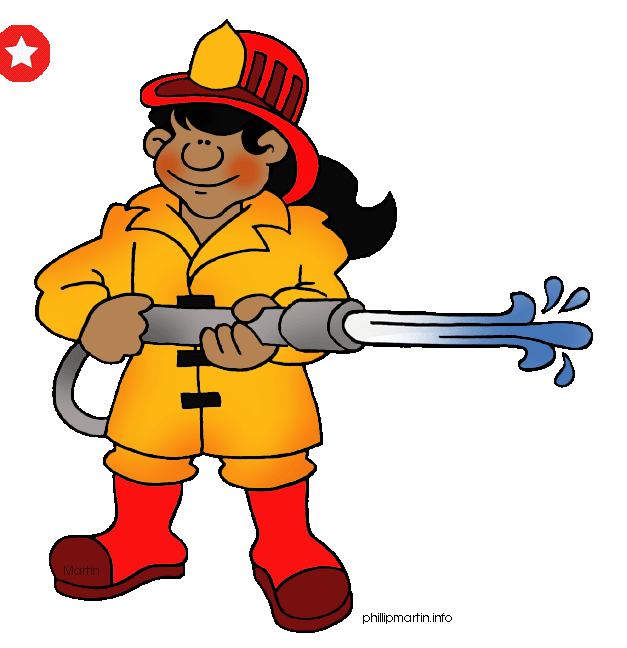 firefighter clipart community worker