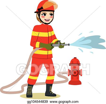 Firefighter clipart female firefighter, Firefighter female firefighter ...