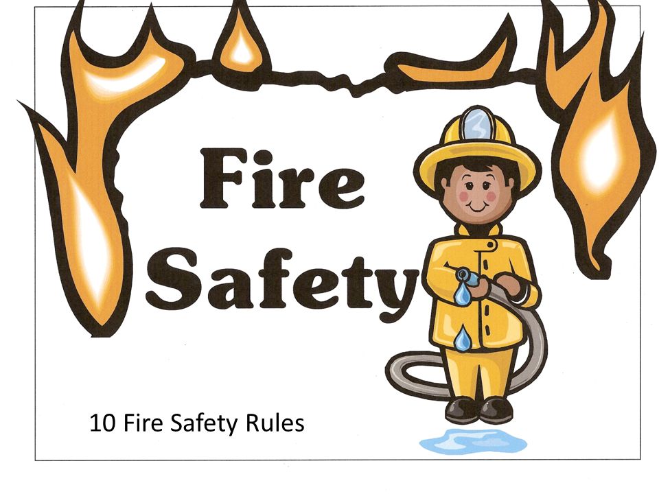 firefighter clipart fire safety rule
