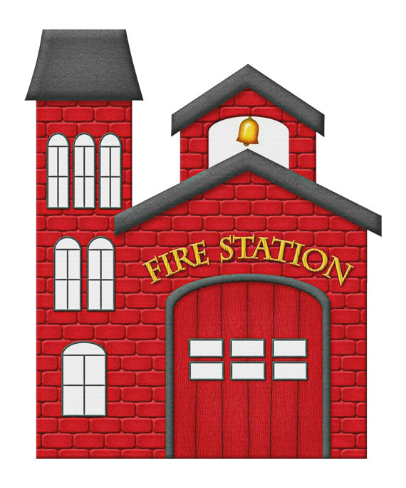 firefighter clipart fire station