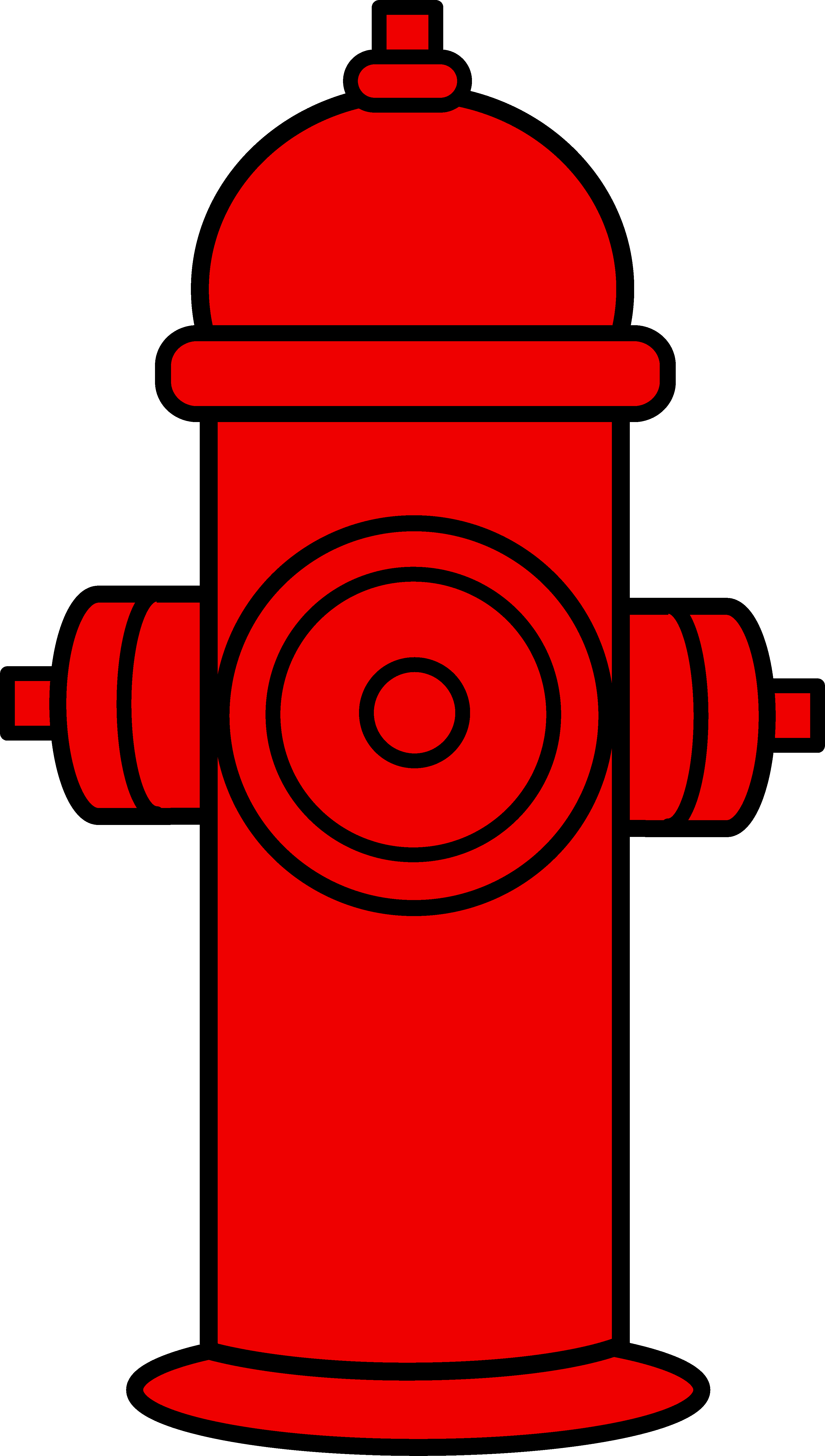 Fireman clipart outline. Red fire hydrant kub