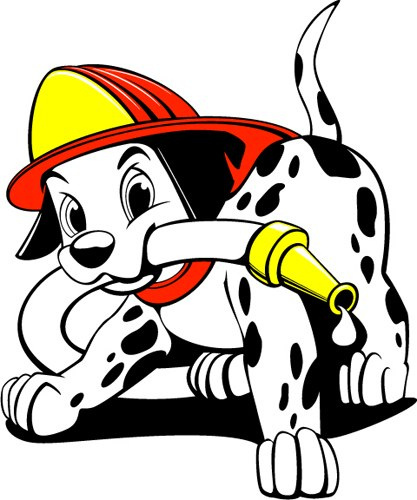 Firefighter clipart firehouse dog. Cartoon free download best