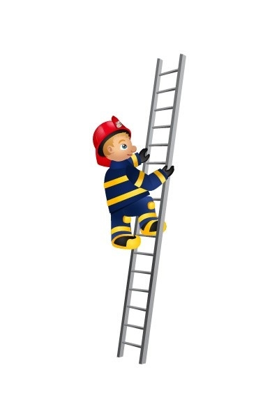 Download clip art . Firefighter clipart ladder