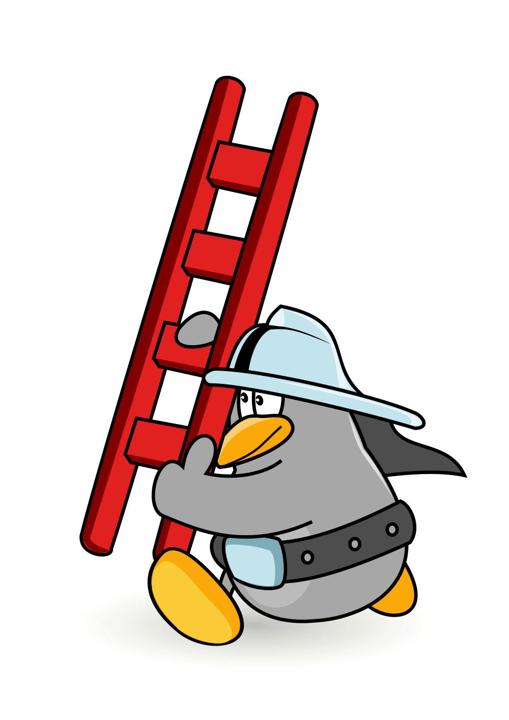 Firefighter clipart ladder. File fireman by mimooh