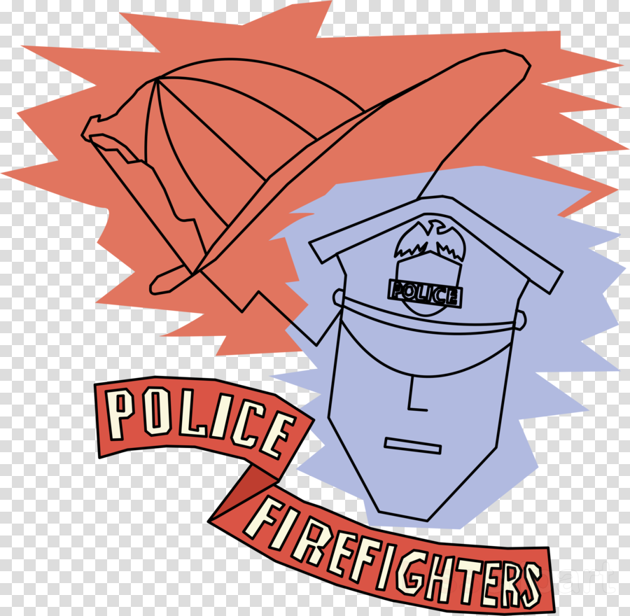 Firefighter clipart police. Text product transparent png