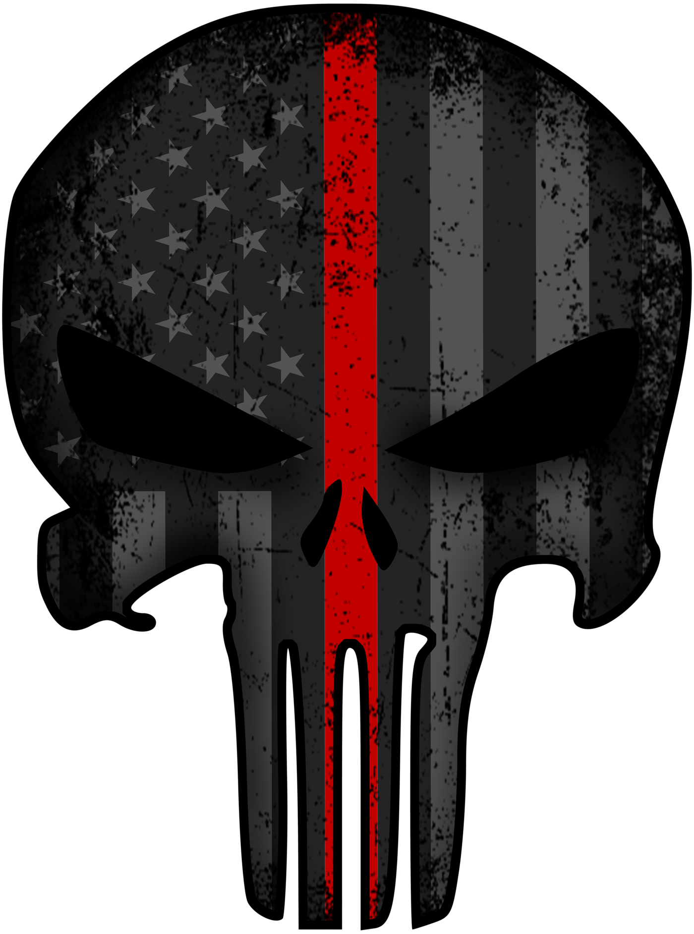 Punisher thin red line decal pre order.