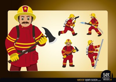 fireman clipart action clipart