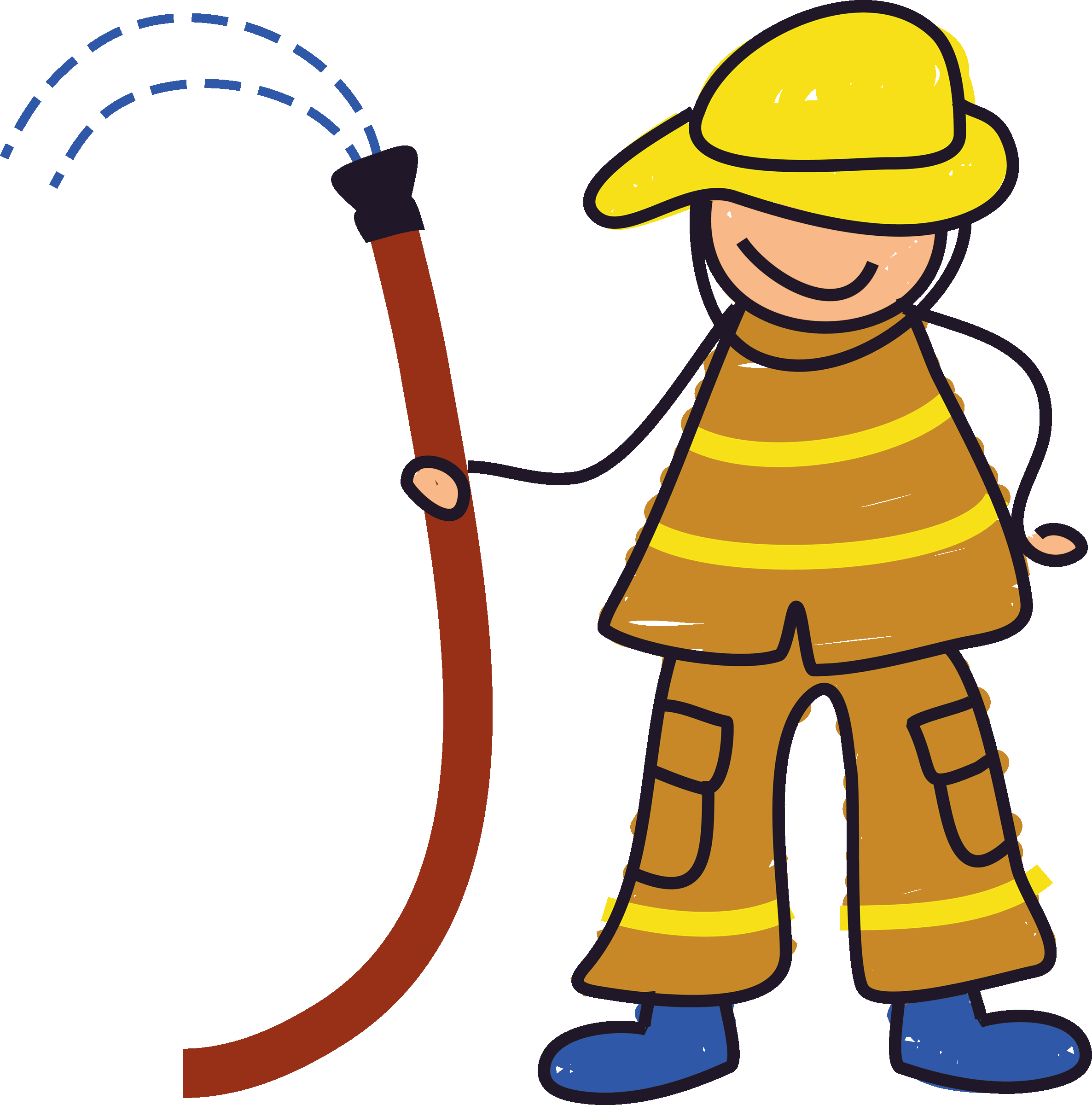 fireman clipart community helper