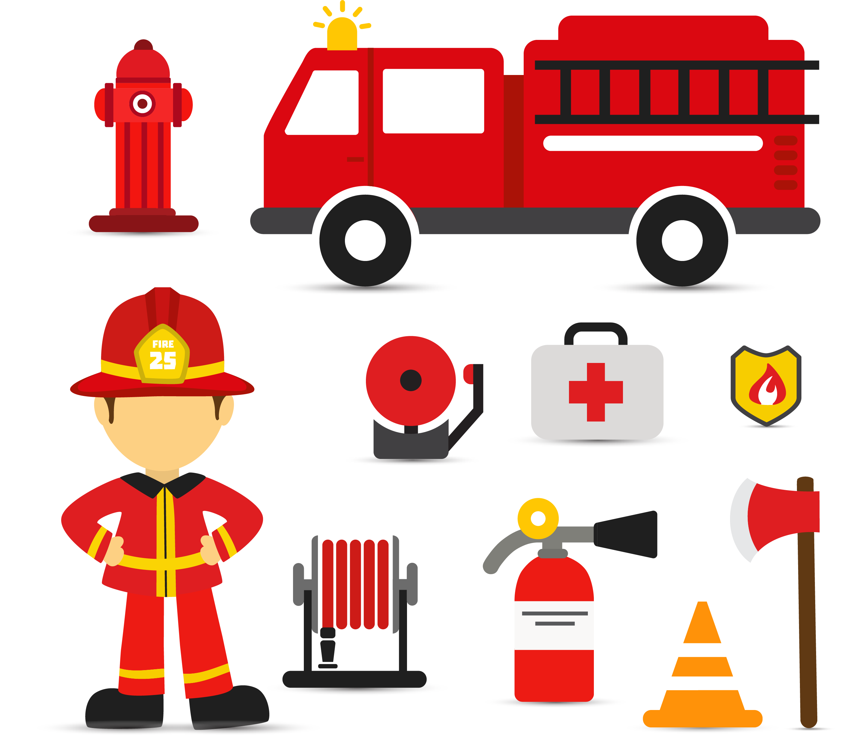 Free Free 203 Clipart Fire Truck Svg SVG PNG EPS DXF File