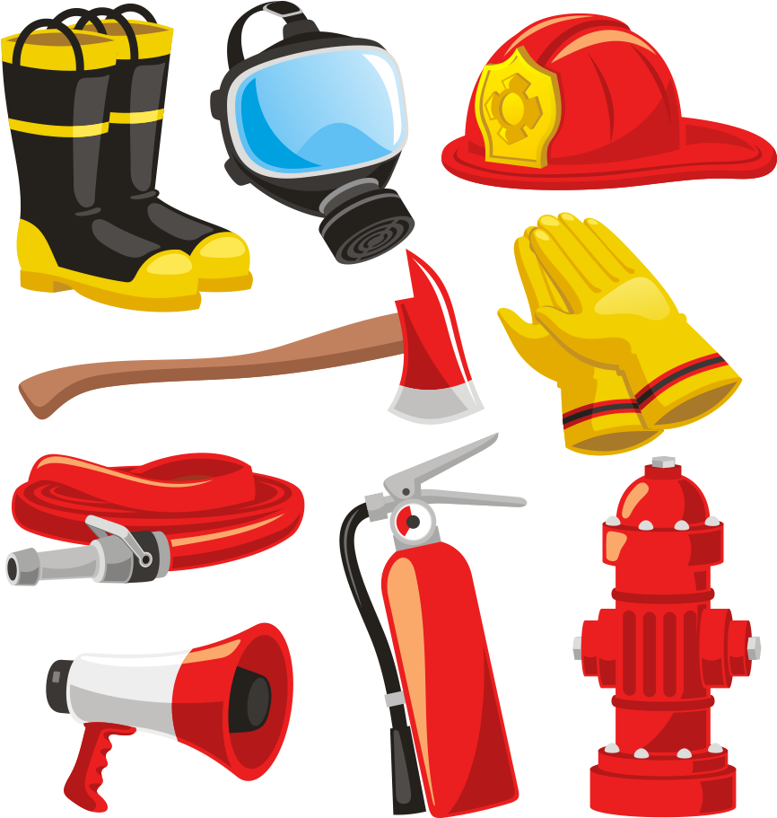 fireman clipart fire fighting equipment