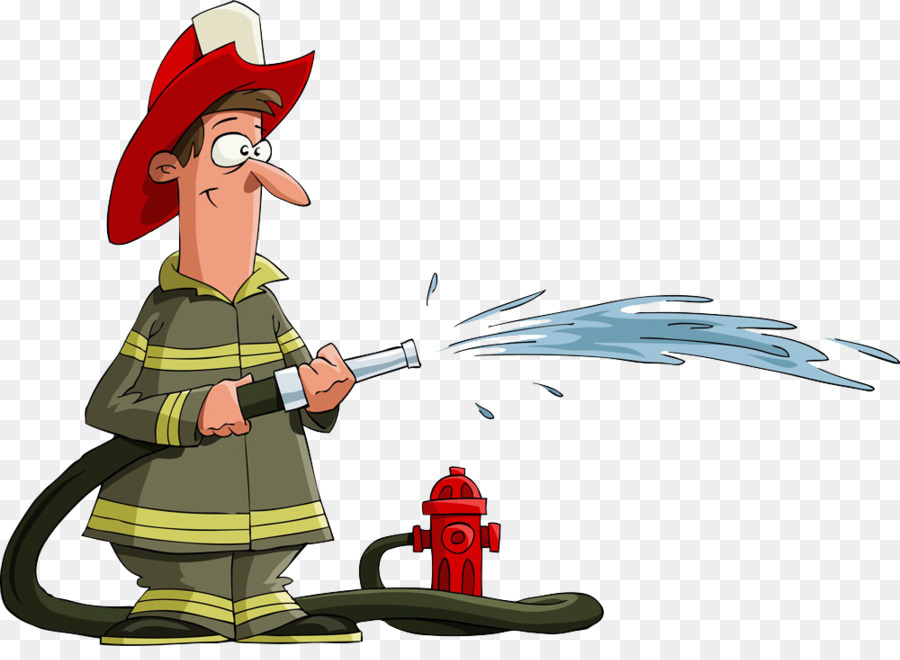 fireman clipart firehose