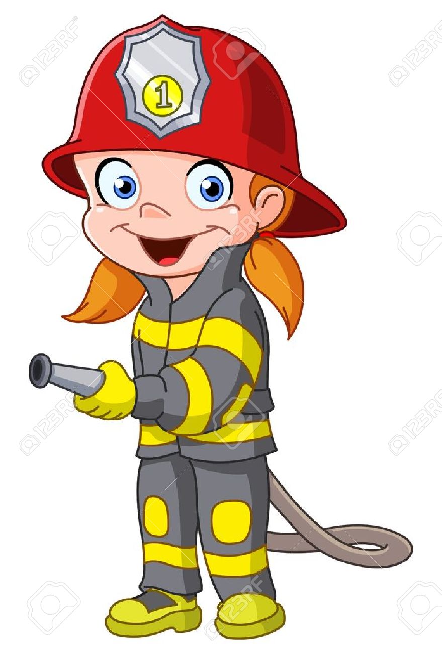 fireman clipart firewoman