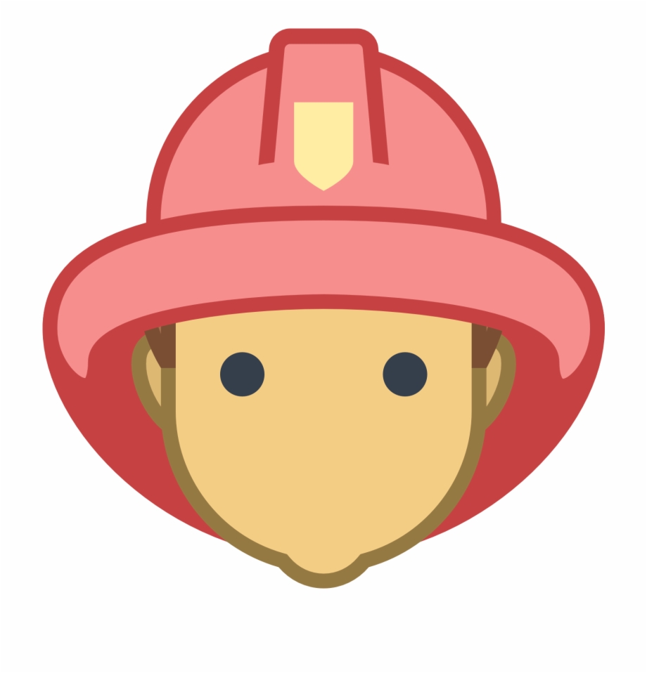 Fireman clipart head. Male icon firefighter clip