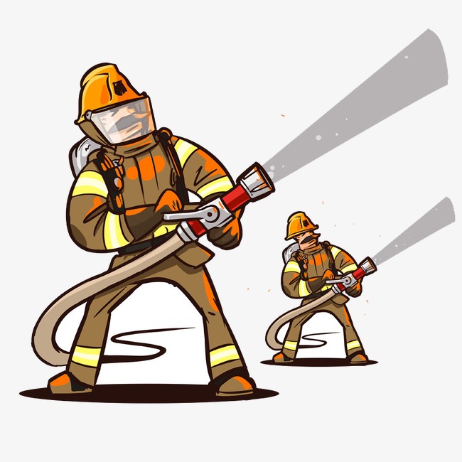 fireman clipart sketch