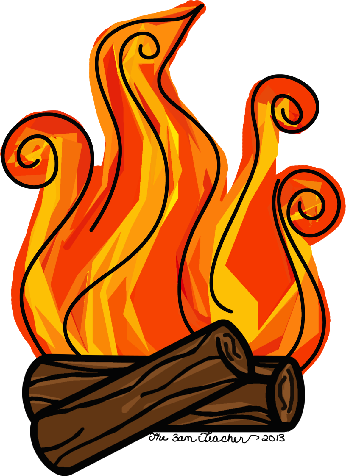 fireball clipart fireplace fire