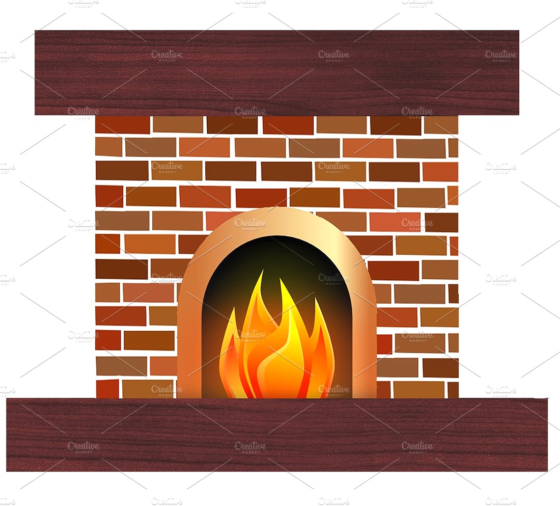 fireplace clipart fire place