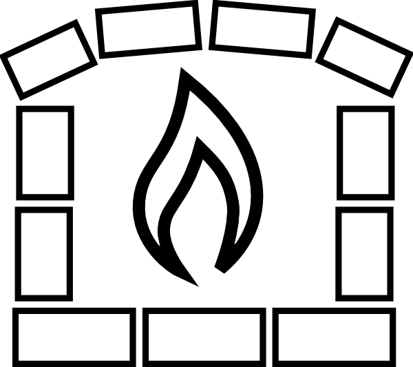 fireplace clipart outdoor fireplace
