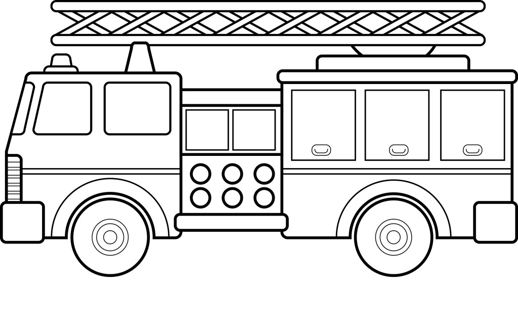 Firetruck clipart printable. Free fire truck coloring