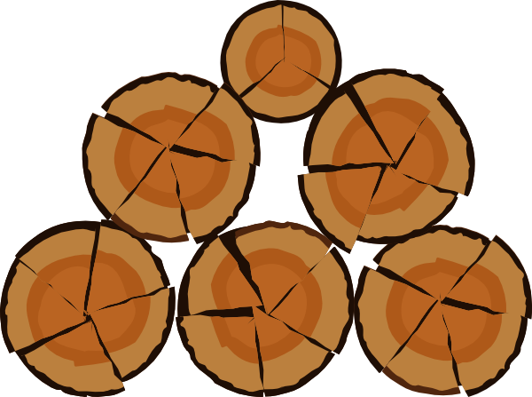 firewood clipart stack wood