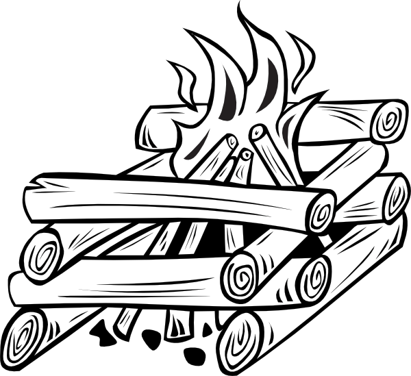 firewood clipart wood pile