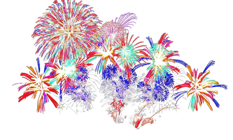 fireworks clipart vector