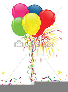 Balloons and free images. Fireworks clipart balloon