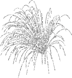 fireworks clipart silver