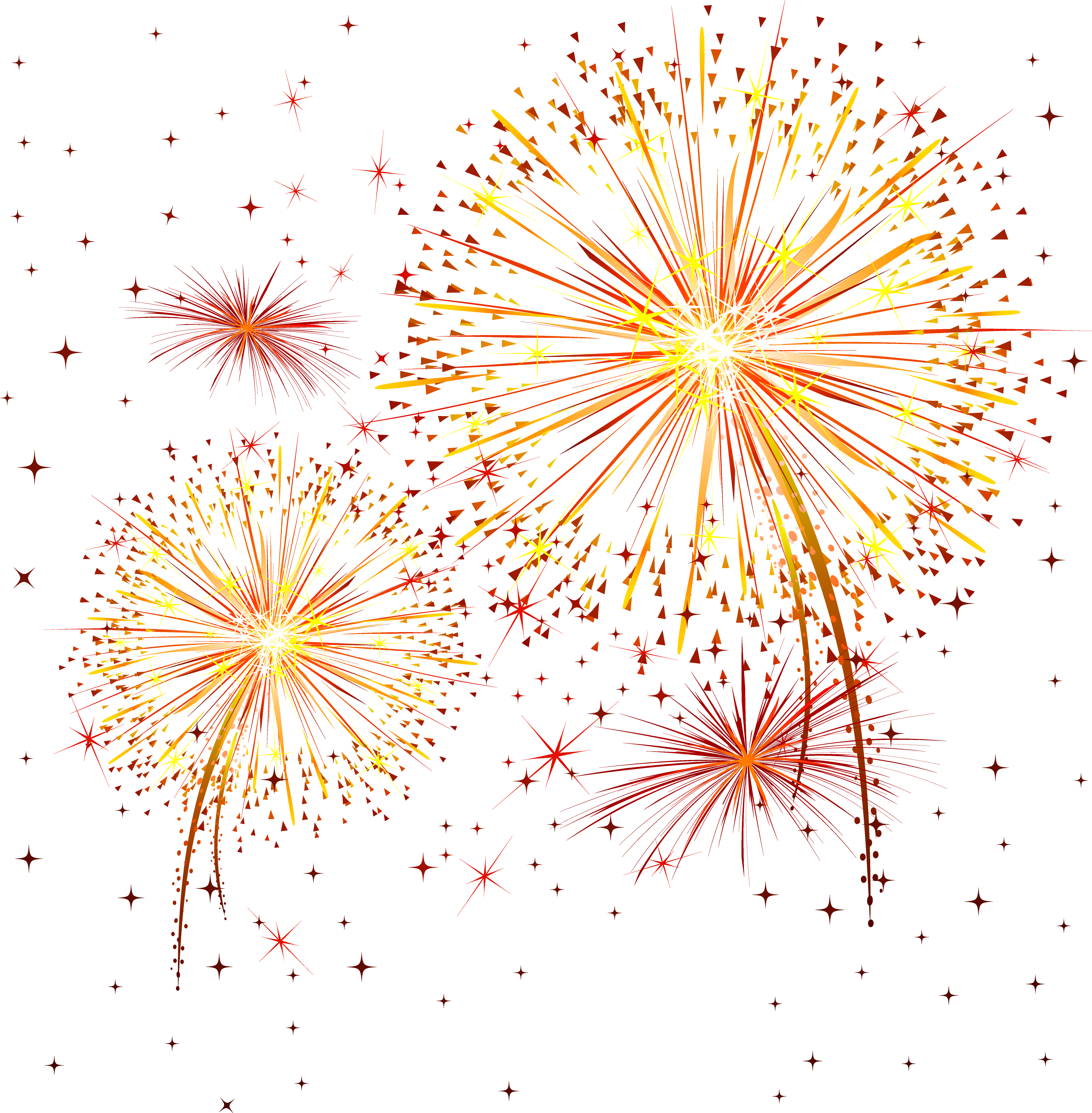 fireworks clipart vector