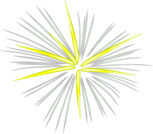 Fireworks clipart yellow. Gray clip art at