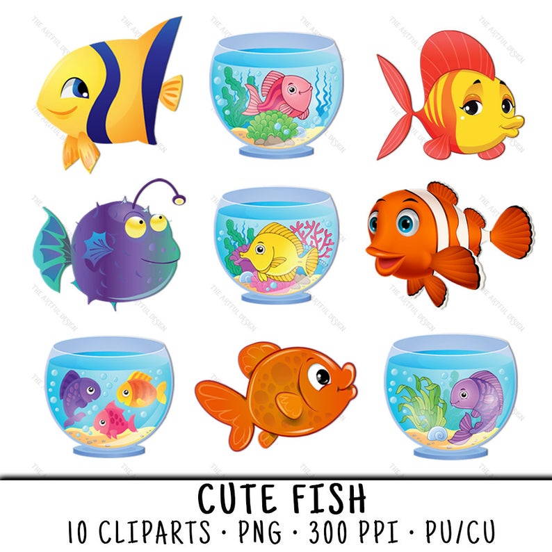 fish clipart cute