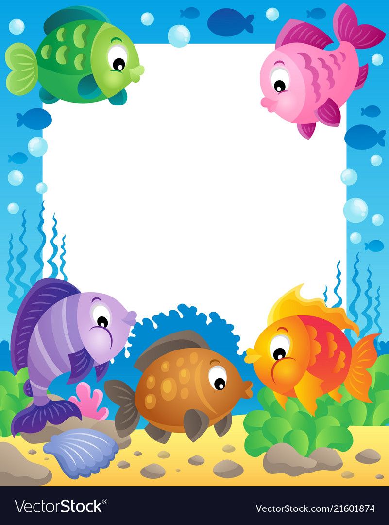 Fish clipart frame. Pin by lili on