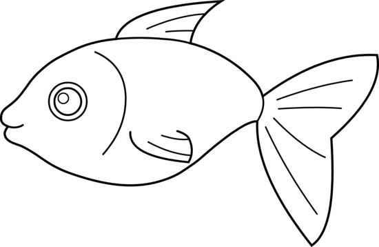 Free download clip on. Fish clipart line art