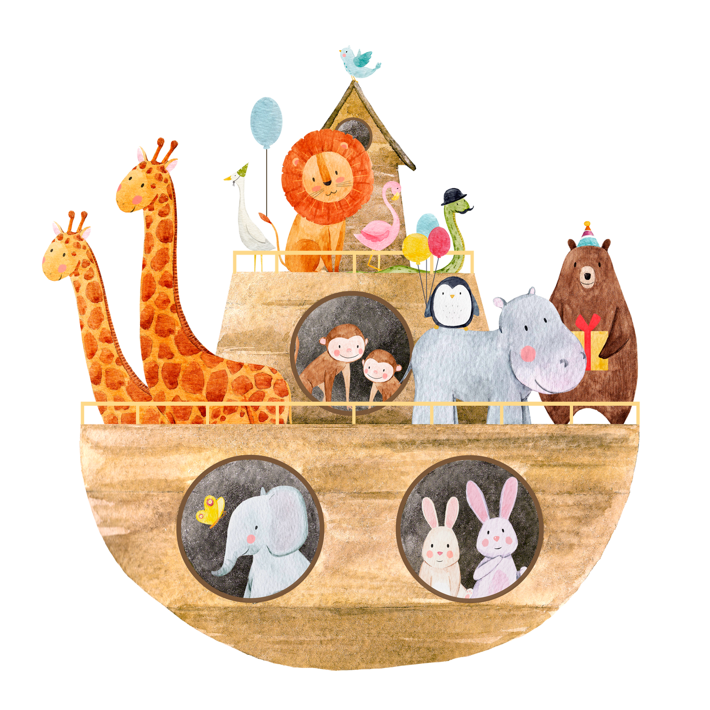 Fish clipart watercolor. Illustration noah s ark