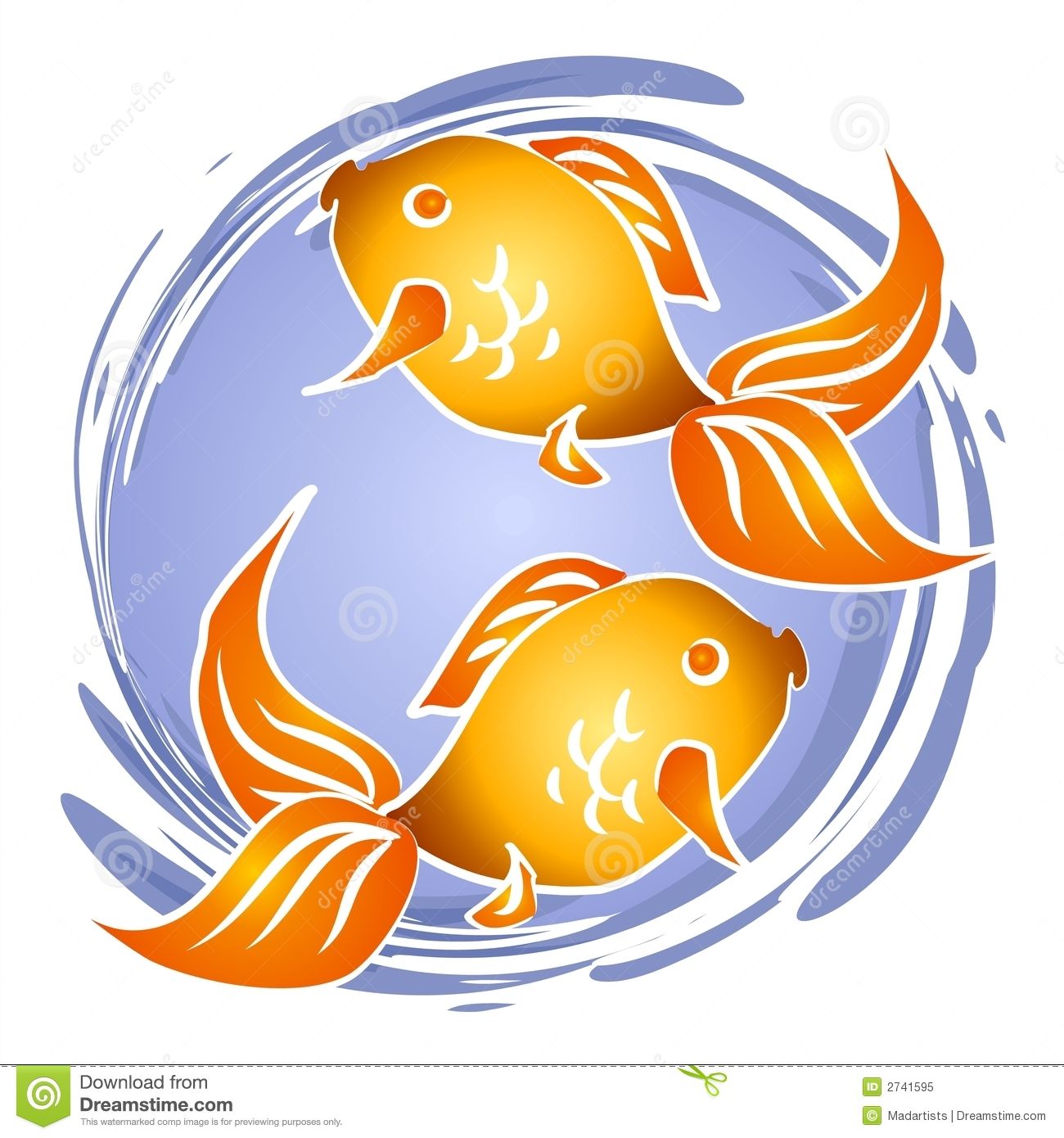 goldfish clipart colorful fish