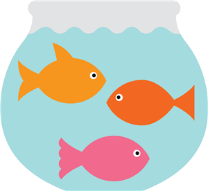 fishbowl clipart three fish