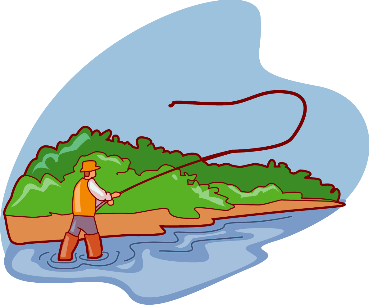 proud clipart fisherman