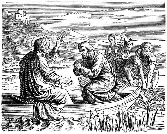 fisherman clipart disciple fishing