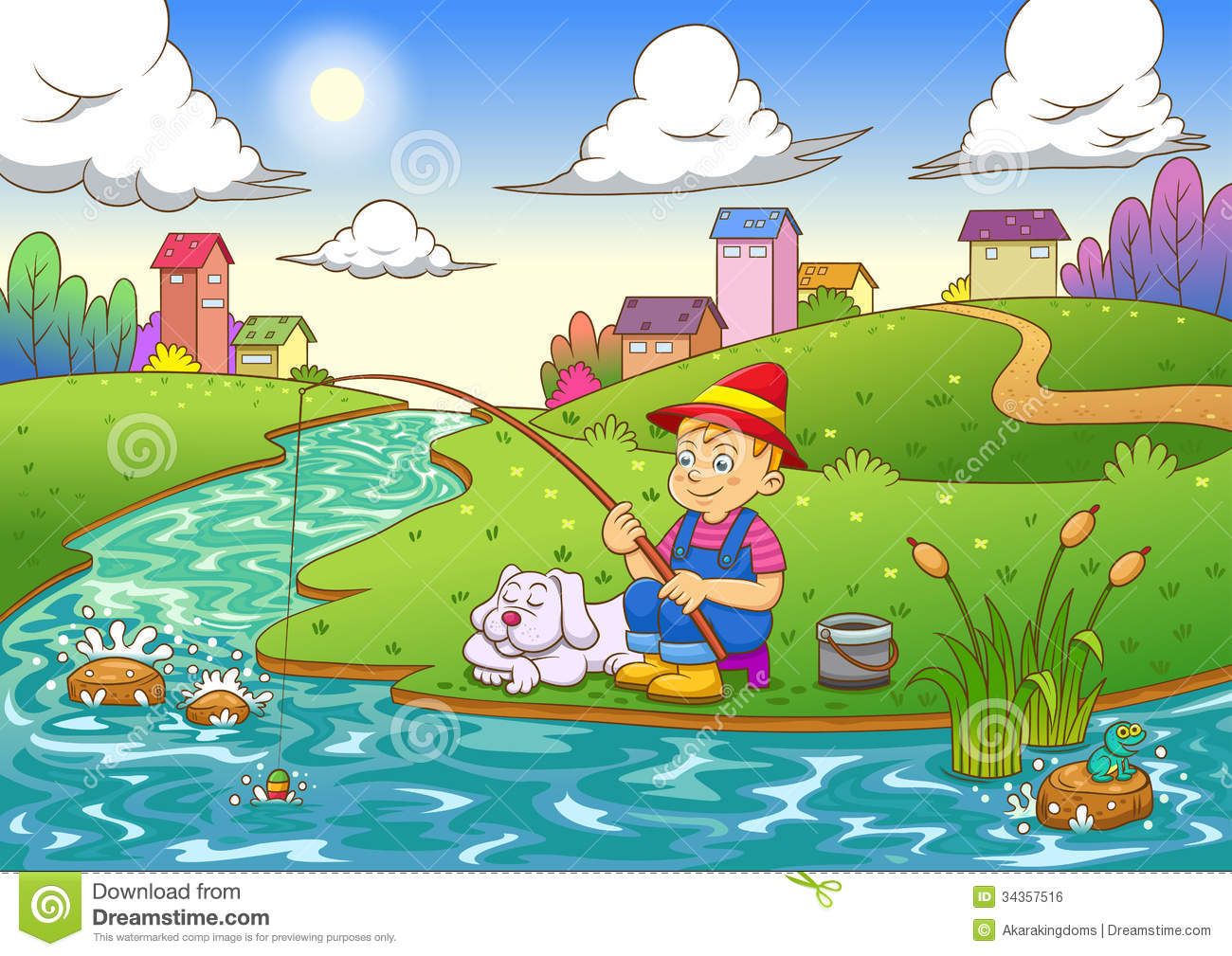 fisherman clipart exciting