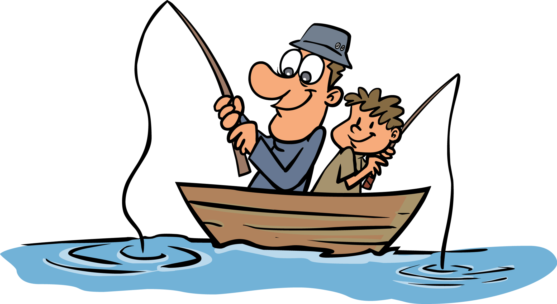 fisherman clipart exciting