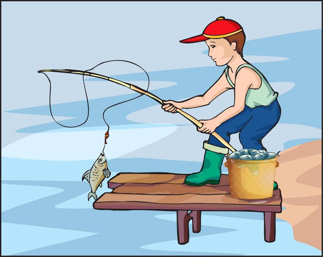 fisherman clipart family fishing