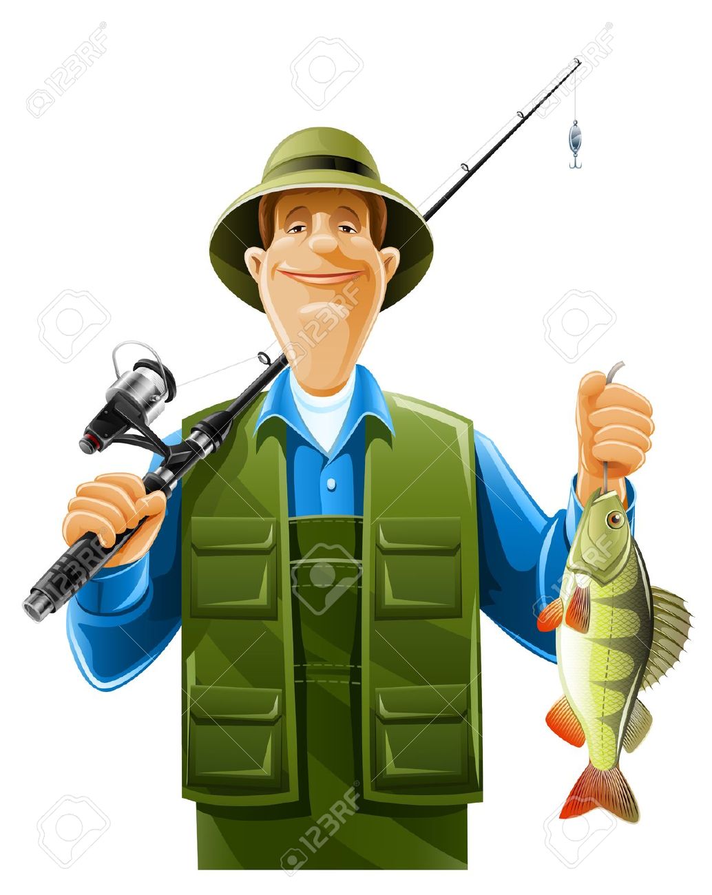 fisherman clipart fisher