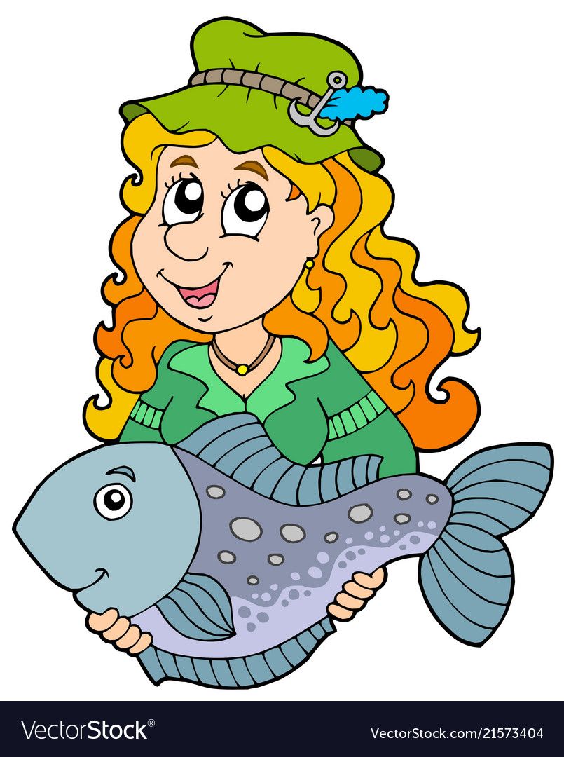 fisherman clipart fisherwoman