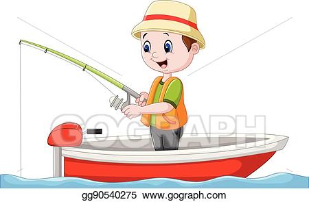 fisherman clipart little boy
