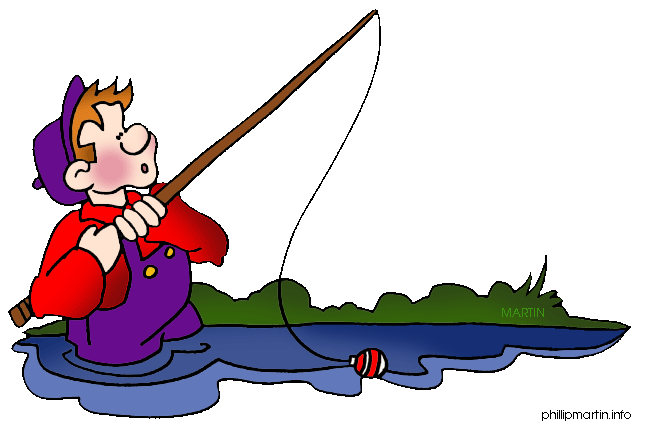 fisherman clipart river fishing