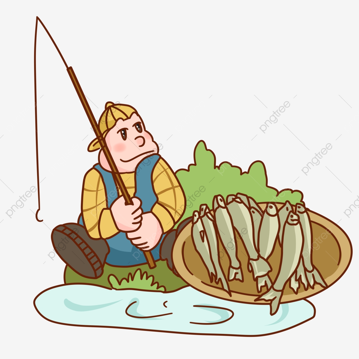 fisherman clipart river water river